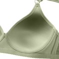 thumbnail image 4 of WZXFASHION Women Sexy Lace Back Button Shaping Cup Adjustable Shoulder Strap Large Size Underwire Bra Bra Mint Green 90B, 4 of 6