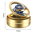 thumbnail image 6 of Pebbuoy Solar Car Aromatherapy Diffuser Portable Double Ring Auto Rotating Solar Heater Car Oil Diffuser Car Air Freshener, 6 of 8