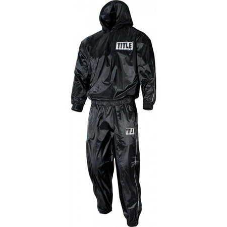 Title Boxing Rip-Stop Nylon and PVC Rubber Lined Sauna Suit With Hood -