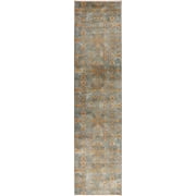 Traditional Distressed Faded Turkish Oriental 10 ft Long Runner Rug
