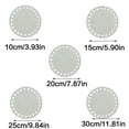 thumbnail image 3 of Perforated Wood Basket Bottom for Crochet Weaving, Handbag Crafting Supplies, Home Decoration Knitting Base, 3 of 9
