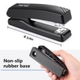 thumbnail image 3 of Desk Stapler, 2 Pack with 2000 Staples and Staple Remover, 25 Sheet Capacity, Non-Slip Base Black for Office, Home, 3 of 7