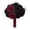 A002- Clear (Black Red Berry), variant on Black Roses Bouquet Artificial Flower Bouquet Gothic Halloween Decor Black Purple Rose Feather Bouquet for Wedding Prom Halloween Party 1 Pack