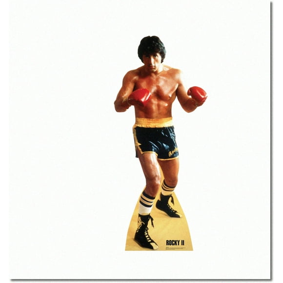Rocky Rétro Standup : Découpe Taille Réelle du Personnage du Film Rocky Iconique 1979