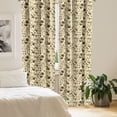 thumbnail image 3 of Ambesonne Polka Dots Window Curtains, Brown Coffee Cups, Each 28" W x 95" L, Cream and Brown, 3 of 5