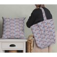 thumbnail image 5 of Soimoi Gray polyester Crepe Fabric Check & Fox Folk Art Print Fabric by Yard 52 Inch Wide, 5 of 5