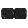 thumbnail image 7 of Bingfone Black Marble Texture Abstract Print 2-Piece Sun Shade Front Windshield - Foldable Car Front Window Sunshades For Most Sedans Suv Truck - Large, 7 of 7