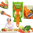 thumbnail image 2 of Wmool Cocororo Peeler, Fruit and Vegetable Peeler, Pelador Multifuncional Doble Cuchilla, Julienne Strips for Potato, Orange, Lemon, with Lemon Juicer and Potato, 2 of 10