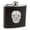Black, variant on True Dia De Los Muertos Flask for Whiskey, Vodka, Camping, Gifts 6oz Silver