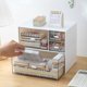 thumbnail image 2 of Desk Organizer with 4 Drawers,Makeup Organizer,Plastic Miscellaneous Storage,Dresser Organizer,Desk Organizer,Bathroom Counter or Vanity,White, 2 of 4