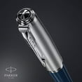 thumbnail image 5 of Parker 51 Fountain Pen | Midnight Blue Barrel with Chrome Trim | Fine Nib with Black Ink Cartridge | Gift Box, 5 of 6