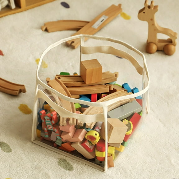 AZXY Clothes Storage Containers Clearance,Blanket Organizers and Storage,Closet Organizer Bins,Clear Heavy Duty Large Clothes Storage Box for Home Toy with Handles