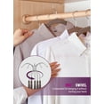 thumbnail image 4 of HOUSE DAY Taupe Velvet Hangers 60 Pack, Premium Clothes Hangers Non-Slip Felt Hangers, Sturdy Hangers Heavy Duty Coat Hangers, Durable Suit Hangers for Space Saving, No Hanger Marks 360 Rotating Hook, 4 of 8