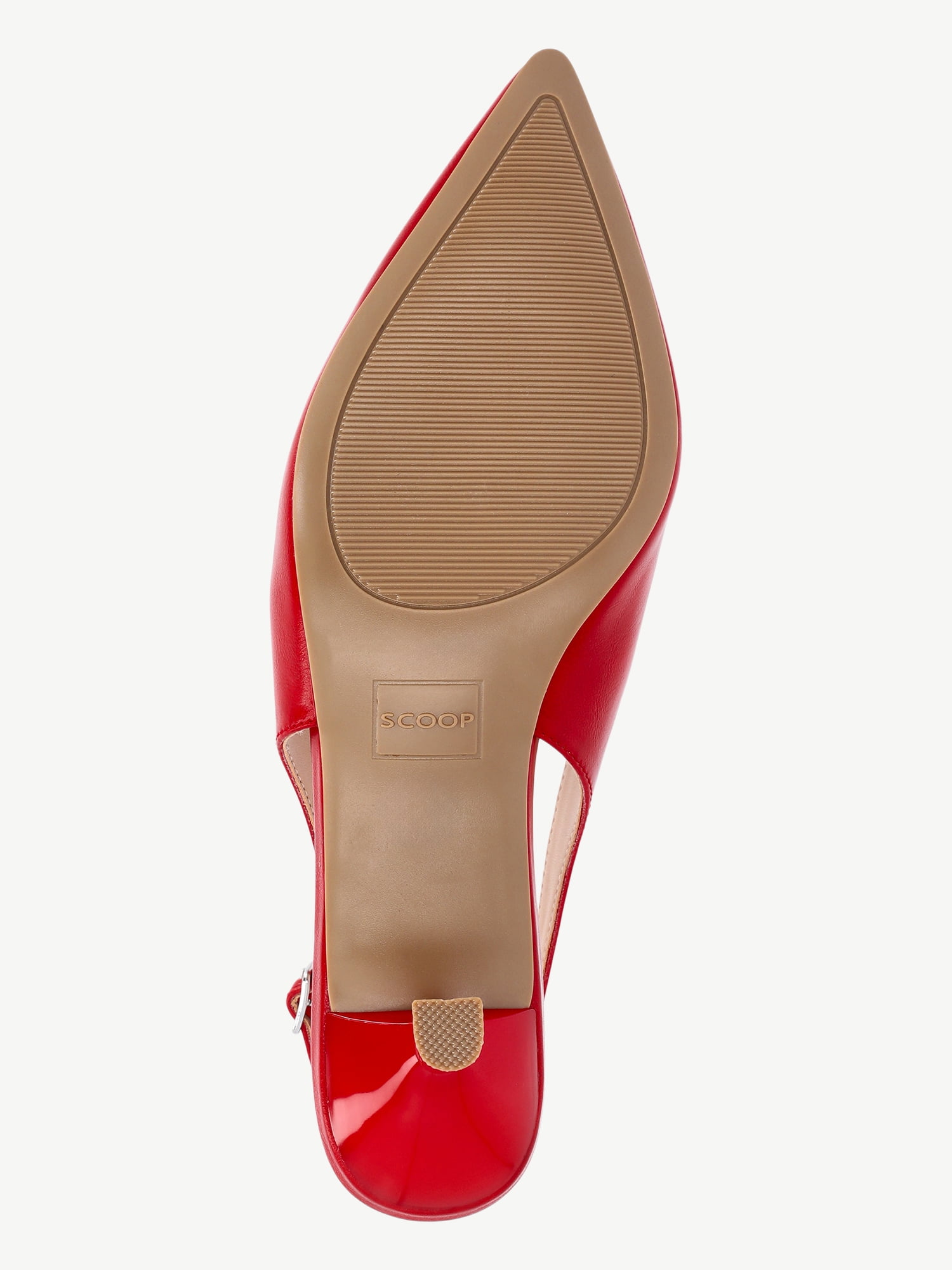 Scoop Women's Slingback Kitten Heels with Lace Up Accents