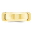 thumbnail image 3 of Auriga 10k Yellow Gold 7mm Beveled Edge Comfort Fit Wedding Band for Women Size- 13, 3 of 6