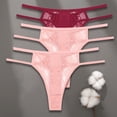 thumbnail image 1 of FINETOO 3 unids/set Sexy algodón encaje mujer Tanga bragas ropa interior S-XL chica Lencería doble correa cintura baja G-string mujer Pantys Tan Jianjun unisex, 1 of 2