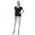 thumbnail image 3 of Richie House Women's Linen T-shirt with starfish print RH2027-B-S, 3 of 7