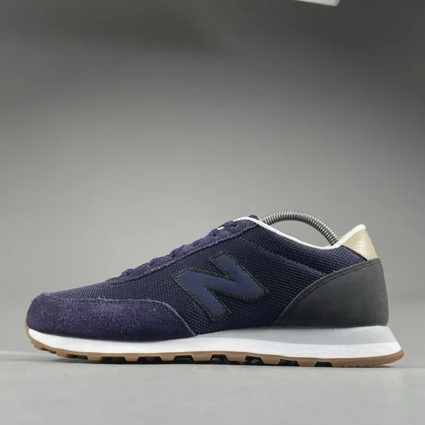 New Balance 501 Men’s 9 D Classics Blue Suede Mesh Running Shoes Casual Sneakers