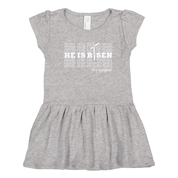 Inktastic He Is Risen Mirror Words Girls Toddler Dress