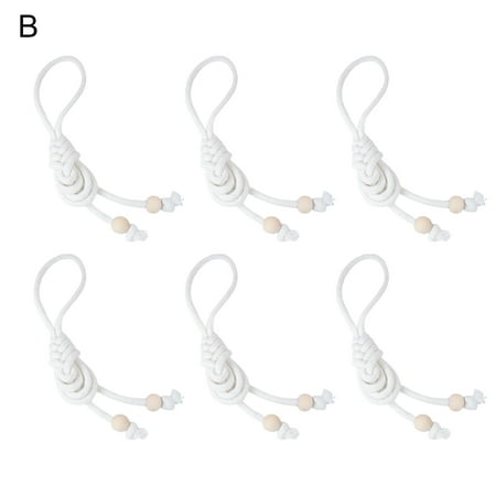 

Yoone 6Pcs Napkin Buckle Universal Nordic Style Cotton Rope Handmade Woven Napkin Ring for Party
