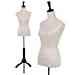 thumbnail image 3 of 59-67 Inch Female Mannequin, Torso Sewing Mannequin Dress Form Mannequin Body Adjustable Dress Mannequin with Stand Wood Base for Sewing Counter Window Display (Beige), 3 of 15