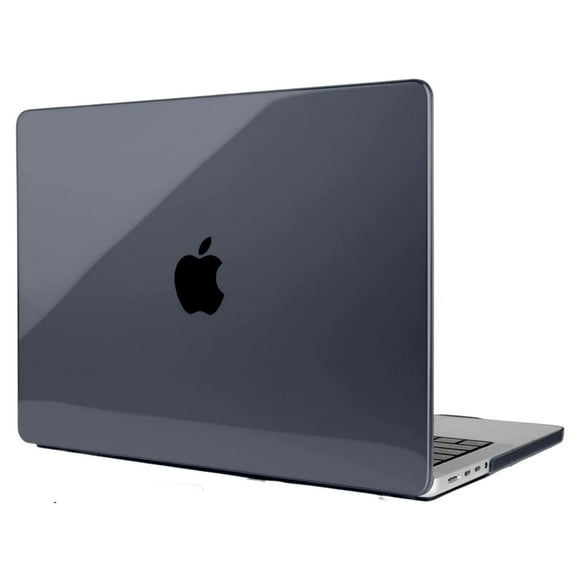 izÜg, Funda dura, carcasa Compatible con MacBook Pro 16 Inch Case M3 A2991 2024 2023 2022 2021 Model M2 A2780 M1 A2485, Crystal Negro