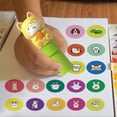 thumbnail image 4 of Sticker Seal Activity Pad Stamper 400 Stickers Arts Crafts Fidget Toy Collectible Character No Ink Needed Stamping Set, 4 of 4