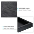 thumbnail image 3 of Uxcell 9.4" Square Wood Serving Tray Decorative Platter Home Kitchen Candle, Black, 3 of 7