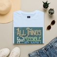 thumbnail image 3 of All Things Are Possible T-shirt, Light Blue, Unisex, S, 3 of 5