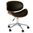 thumbnail image 1 of Hawthorne Collection  Faux Leather Swivel Office Chair in Black, 1 of 1