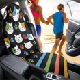 thumbnail image 4 of Uourmeti Cute Cat Paws Terry Cloth Car Seat Cover Sweating, Washable Non Slip Cover for Cars Trucks SUV Seats, Towel Cover for Car Enthusiasts, 4 of 7