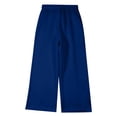 thumbnail image 4 of LIaqionyy Girls Sweatpants Casual Wide Leg Pants High Waisted Baggy Drawstring School Uniform Trouser with Pockets, 4 of 8