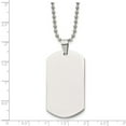 thumbnail image 2 of Stainless Steel Fancy Lobster Closure Polished Animal Pet Dog Tag Pendant 24inch Necklace 24 Inch 25mm Wide Pendant for, 2 of 2