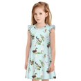 thumbnail image 1 of Honeii Robes de Nuit Imprimé Animaux de la Ferme - Robes de Pyjama Inspirées de Princesse Parfaites pour Filles-TG, 1 of 6