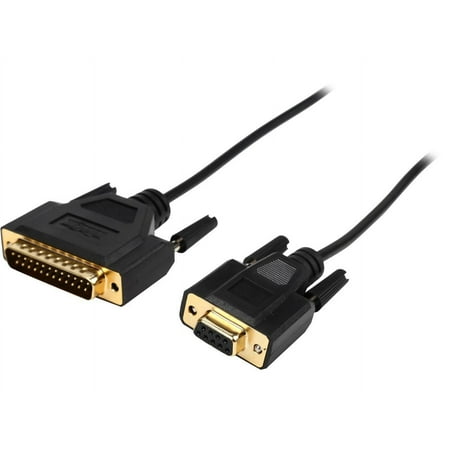 UPC: 0037332013354 | Tripp Lite Model P456-006 6 ft. Null Modem DB9F to DB25M Gold Cable Female to Male
