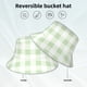 thumbnail image 2 of Balery Pistachio Green Checkboard Sombreros para el sol para hombre y mujer, sombrero de pescador con UPF 50+, 2 of 6