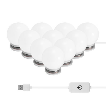 

USB Vanity Lights Bathroom Led Mirror Light For Makeup Dressing Table Vanity Lights 8W Bulbs 2835 SMD Adjustable Brightness