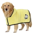 thumbnail image 4 of Pet Bath Robe Super Absorbent Quick Drying Towel Wrap with Secure Snap Closure for Dogs and Cats, 4 of 9