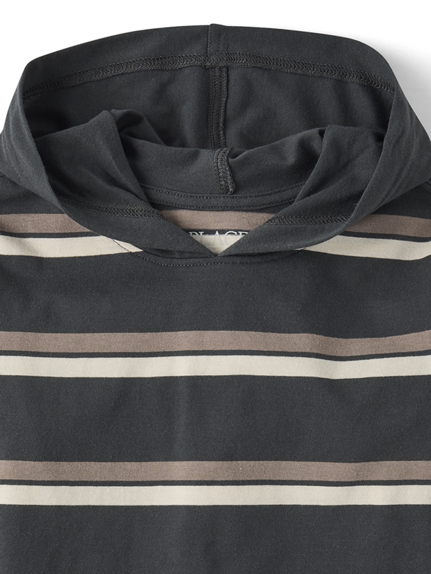 The Children's Place Boys Long Sleeve Stripe Hooded Top, Sizes XS-XXL