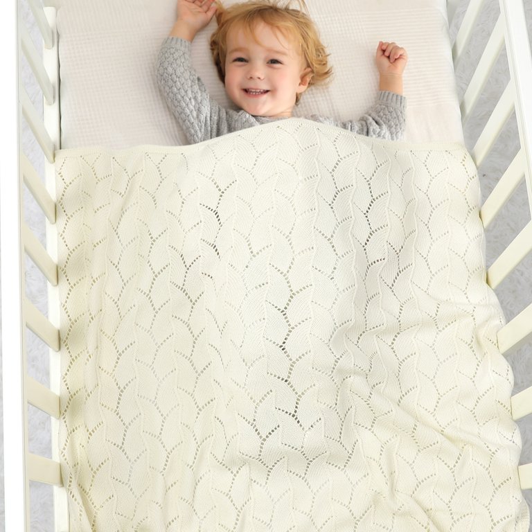 MEG ORIGINAL Minky Dot Baby Blanket - Reversible Navy Blue & Red, 30x30 Inches