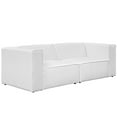 thumbnail image 1 of Modway Mingle Ensemble de Canapé Sectionnel Contemporain Moderne 2 Pcs en Blanc, 1 of 5