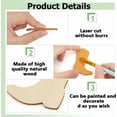 thumbnail image 4 of 60Pcs Cowboy Boots Wooden Cutouts Unfinished Wooden Cutouts Unfinished Wooden Pieces for DIY Home Decor Wooden Signs and Handmade Decorations, 4 of 6
