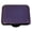 Black, variant on Opaline Cobalt Blue Square Glass Cabinet Knob - Aluminum Post