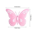 thumbnail image 3 of AURIGATE Butterfly Wall Decor, 3D Iron Hanging Butterfly Art Sculpture for Home Living Room Patio Garden Decor, 3 of 6