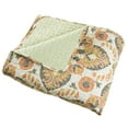 thumbnail image 3 of 3pc Reversible Microfiber Embossed Quilt Bedding Set With Shams by Somerset Home, 3 of 3