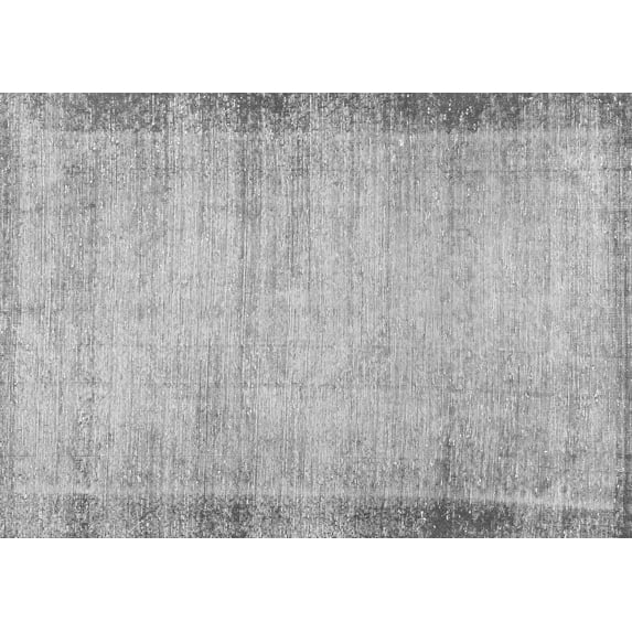 Ahgly Company Indoor Rectangle Abstract Gray Modern Area Rugs, 3' x 5'