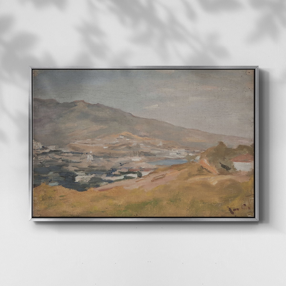 Vintage Landscape-CCCXCVII By Wexford Home Framed in Silver Wood Gallery Wrapped Canvas 17 in. x 25 in.