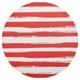 thumbnail image 3 of Ryvnso Red and White Stripes Round Plate Mats Dining Table Placemat Set of 4 for Holiday Decoration, 3 of 7