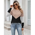thumbnail image 5 of Zeagoo Sweaters for Women Long Sleeve Crew Neck Casual Pullover Knit Tops Fall Winter Trendy, 5 of 6