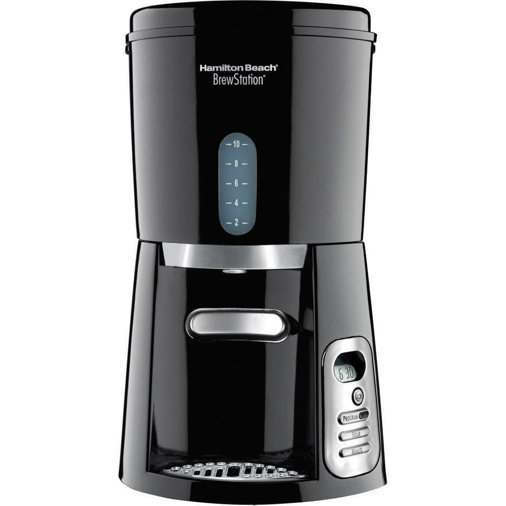 Hamilton Beach Drip Coffee Maker 10Cup Programmable Black w/ Internal